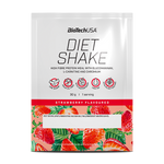 Boisson protéinée en poudre BioTechUSA Diet Shake riche en fibres alimentaires, pauvre en matière grasse, composé de super-aliments, sans huile de palme.