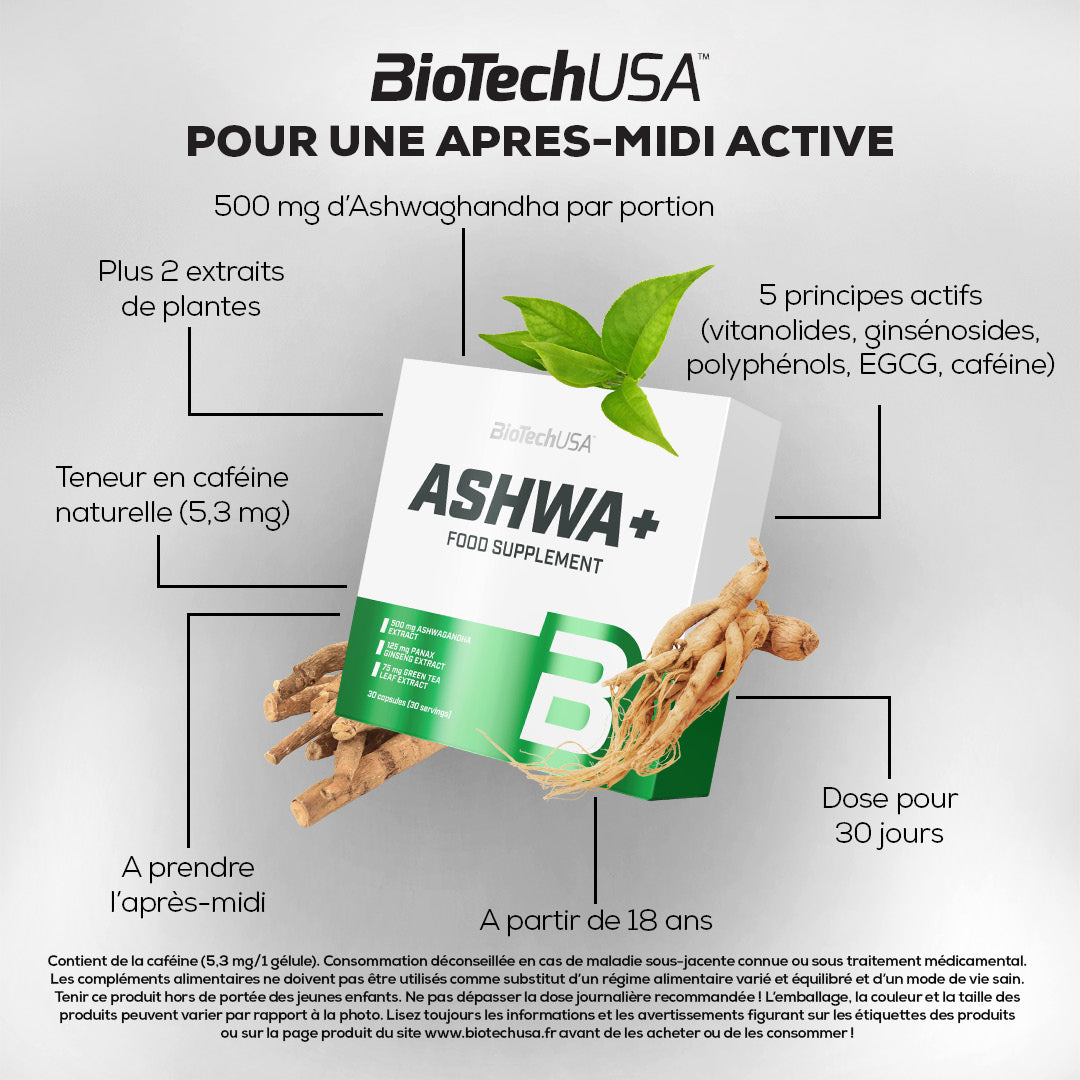 Ashwa+ - 30 gélules