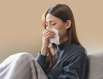 En période hivernale, lors de rhumes