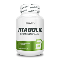 Multivitamine BioTechUSA Vitabolic avec 11 vitamines, 7 substances minérales et 2 extraits végétaux pour la vitalité
