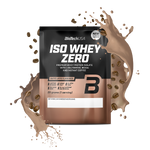 Poudre de boisson à base d'isolat de protéine de lactosérum premium, à teneur réduite en lactose, sans sucre* et sans gluten**, avec BCAA et acides aminés glutamine ajoutés, sucres et édulcorant.