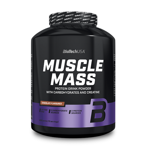 Boisson en poudre Muscle Mass aux hydrates de carbone et aux protéines - 4000 g - BioTechUSA
