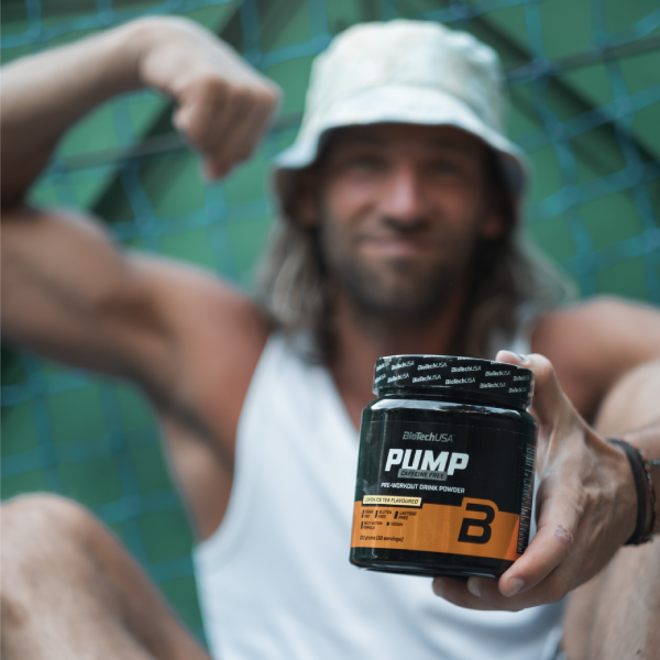 Man sports pump powder online