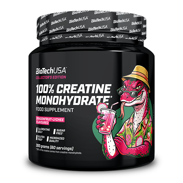 100% Creatine Monohydrate - 300 g Fruit du dragon-litchi