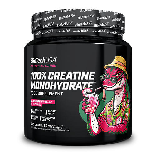 100% Creatine Monohydrate - 300 g Fruit du dragon-litchi