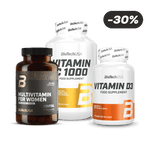 Vitamin C1000 + Vitamin D3 + Multivitamin For Women from organic sources