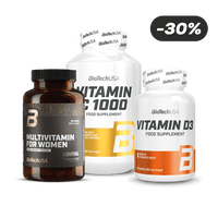 Vitamin C1000 + Vitamin D3 + Multivitamin For Women from organic sources - BioTechUSA France