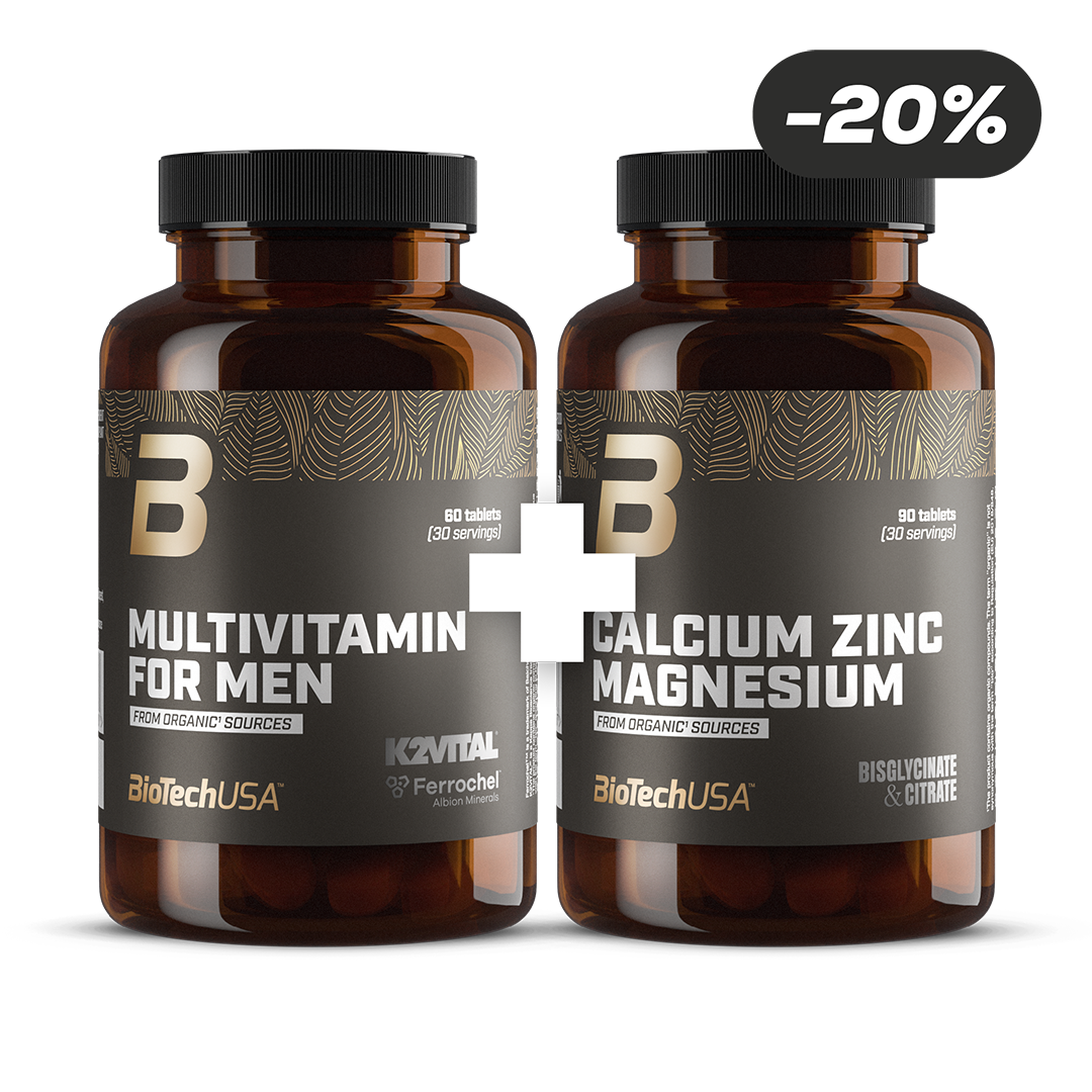 Multivitamin For Men + Calcium Zinc Magnesium from organic sources