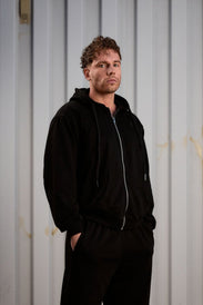 Sweat à capuche zippé oversized pour homme CORE - BioTechUSA France