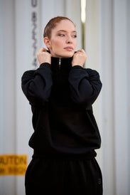 Sweat oversized demi-zip pour femme HARMONY - BioTechUSA France