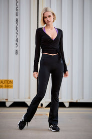 Haut à manches longues cache-coeur pour femme SILKWRAP - BioTechUSA France