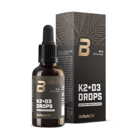 K2+D3 Drops - 30 ml - BioTechUSA France