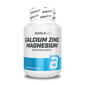 Calcium Zinc Magnesium - 100 comprimés - BioTechUSA France