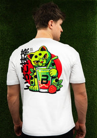 T-shirt unisexe oversize en édition limitée (Fraise - matcha) - BioTechUSA France