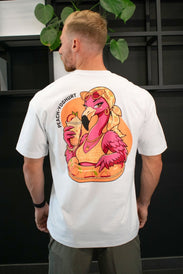 T-shirt unisexe oversize en édition limitée (Yaourt à la pêche) - BioTechUSA France