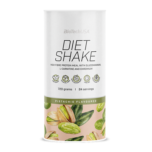 Boisson protéinée en poudre BioTechUSA Diet Shake riche en fibres alimentaires, pauvre en matière grasse, composé de super-aliments, sans huile de palme.