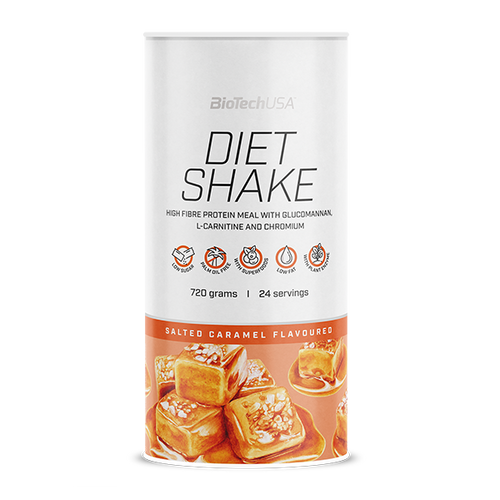 Boisson protéinée en poudre BioTechUSA Diet Shake riche en fibres alimentaires, pauvre en matière grasse, composé de super-aliments, sans huile de palme.