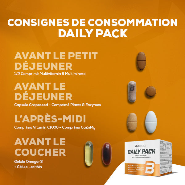 Pack de compléments alimentaires Daily Pack - 30 sachets