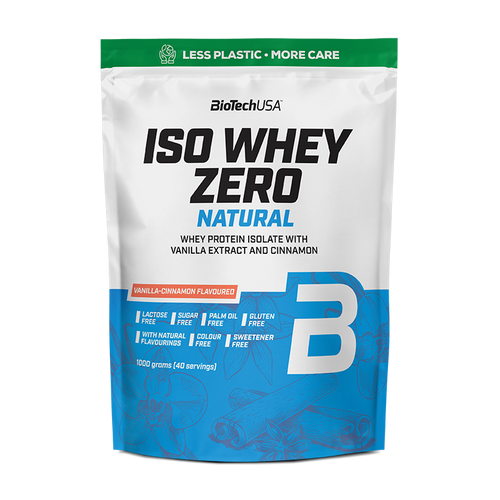 Le BioTechUSA Iso Whey Zero Natural est une boisson de protéine en poudre, à base d'un isolat de protéines de lactosérum aromatisée des arômes naturels et un extrait de noix de coco, sans colorants et édulcorants.