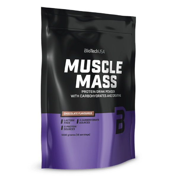 Boisson en poudre Muscle Mass aux hydrates de carbone et aux protéines - 1000 g