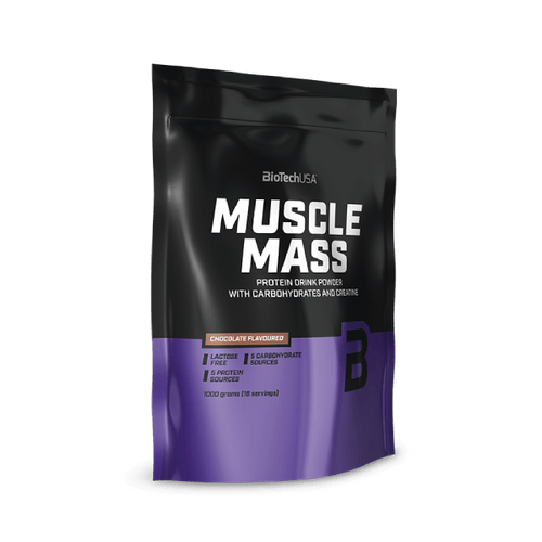 Boisson en poudre Muscle Mass aux hydrates de carbone et aux protéines - 1000 g - BioTechUSA France