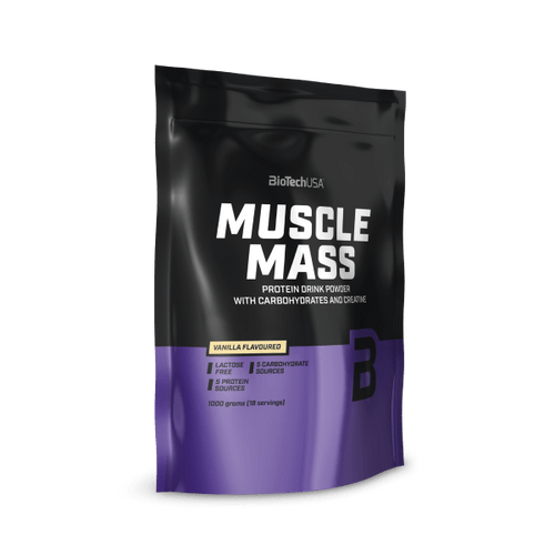 Boisson en poudre Muscle Mass aux hydrates de carbone et aux protéines - 1000 g - BioTechUSA France