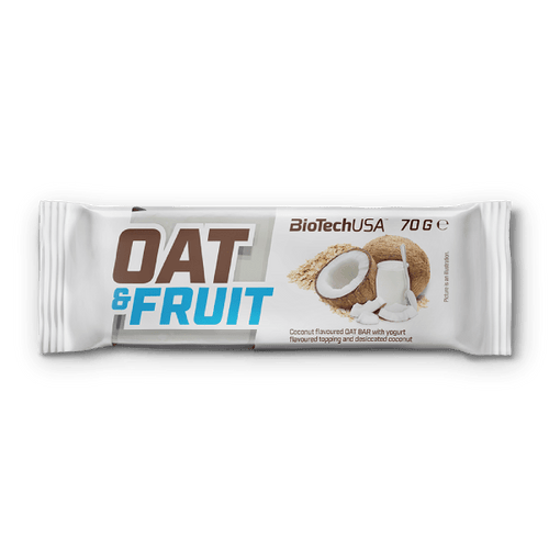 Oat&Fruit barre aux flocons d’avoine - 70 g - BioTechUSA France
