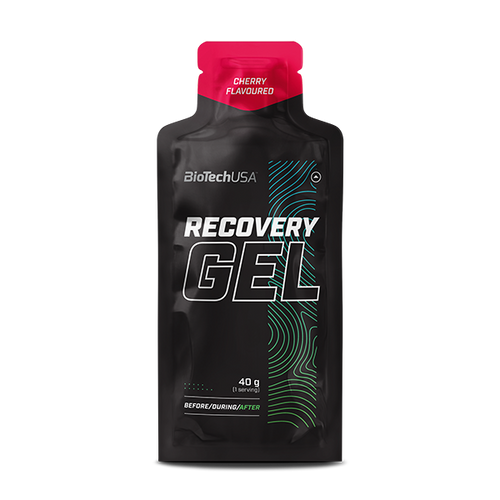 Complément alimentaire sous forme de gel, à base de glucides et de protéines, enrichi de BCAA, avec de la L-glutamine, de la L-lysine, de la glucosamine, du magnésium organique et de l'acide pantothénique.