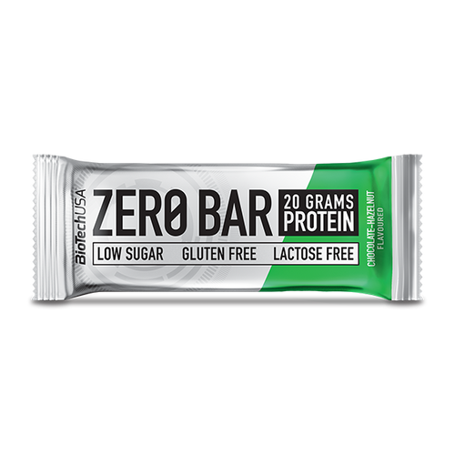 Zero Bar par BioTechUSA est une barre protéinée sans enrobage avec une forte teneur en protéines, sans aspartame, lactose et gluten.