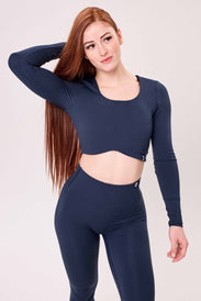 BACKLESS PADDED LONG - SLEEVE Haut à manches longues femme - BioTechUSA France