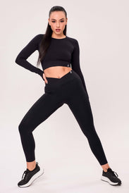 CROSSOVER SEAMLESS LIFT UP Leggings femme - BioTechUSA France
