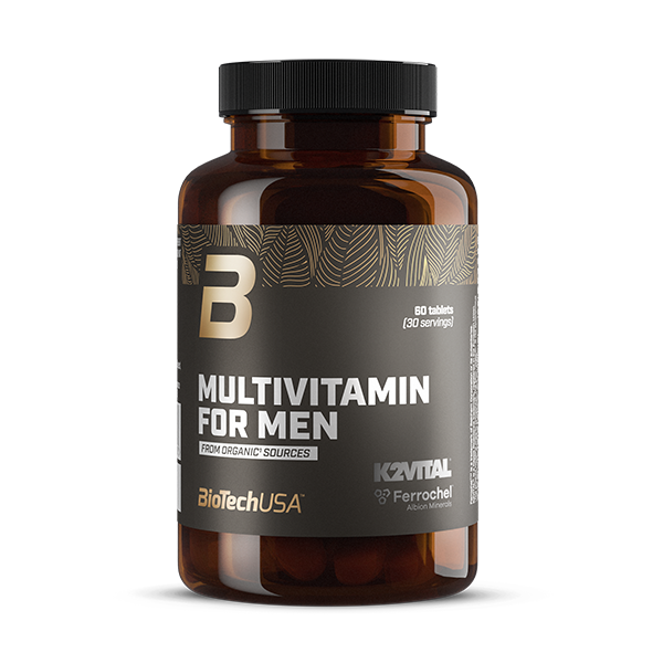Multivitamin For Men from organic sources - 60 comprimés