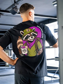 T-shirt oversize unisexe en édition limitée (Cannelle - Prune) - BioTechUSA France