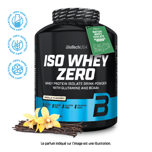 Iso Whey Zero poudre de protéine isolat, sans lactose - 2270 g